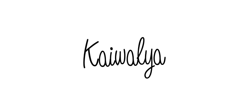 Design your own signature with our free online signature maker. With this signature software, you can create a handwritten (Angelique-Rose-font-FFP) signature for name Kaiwalya. Kaiwalya signature style 5 images and pictures png