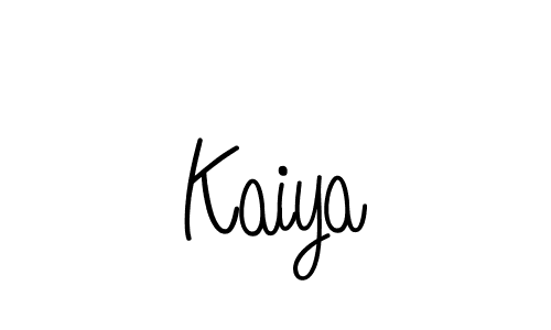 You should practise on your own different ways (Angelique-Rose-font-FFP) to write your name (Kaiya) in signature. don't let someone else do it for you. Kaiya signature style 5 images and pictures png