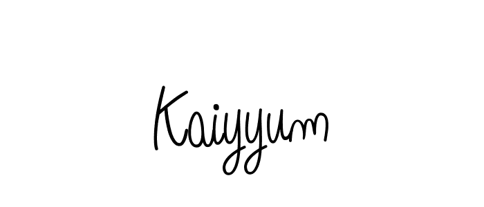 Create a beautiful signature design for name Kaiyyum. With this signature (Angelique-Rose-font-FFP) fonts, you can make a handwritten signature for free. Kaiyyum signature style 5 images and pictures png