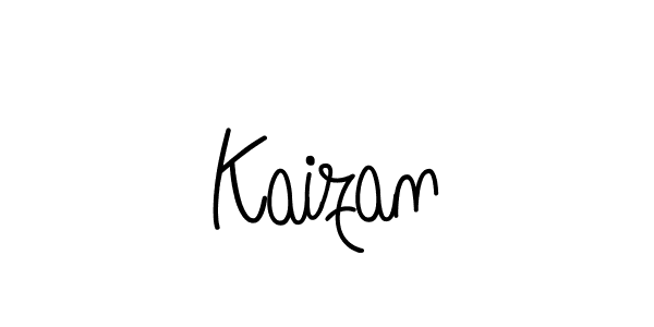 Create a beautiful signature design for name Kaizan. With this signature (Angelique-Rose-font-FFP) fonts, you can make a handwritten signature for free. Kaizan signature style 5 images and pictures png