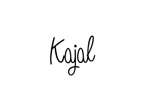 How to Draw Kajal signature style? Angelique-Rose-font-FFP is a latest design signature styles for name Kajal. Kajal signature style 5 images and pictures png