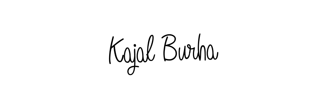 Create a beautiful signature design for name Kajal Burha. With this signature (Angelique-Rose-font-FFP) fonts, you can make a handwritten signature for free. Kajal Burha signature style 5 images and pictures png