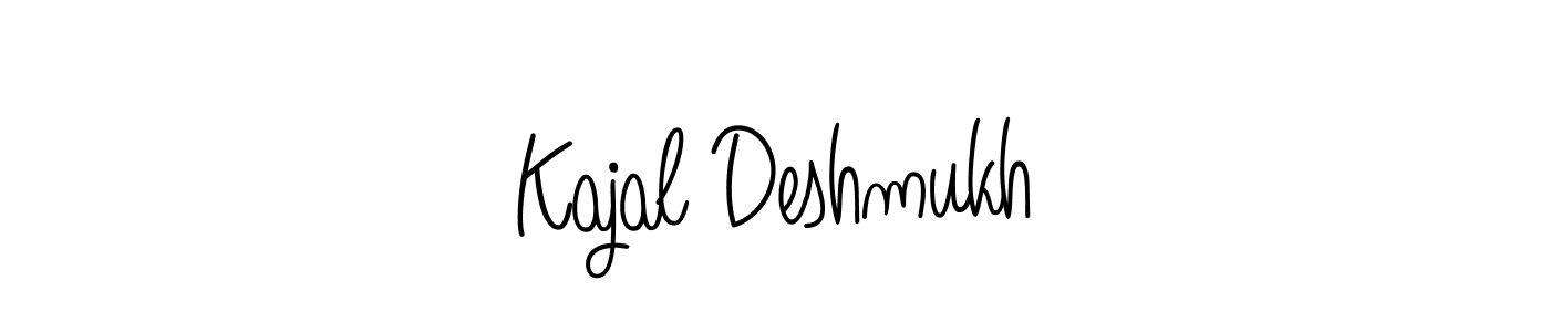 Kajal Deshmukh stylish signature style. Best Handwritten Sign (Angelique-Rose-font-FFP) for my name. Handwritten Signature Collection Ideas for my name Kajal Deshmukh. Kajal Deshmukh signature style 5 images and pictures png