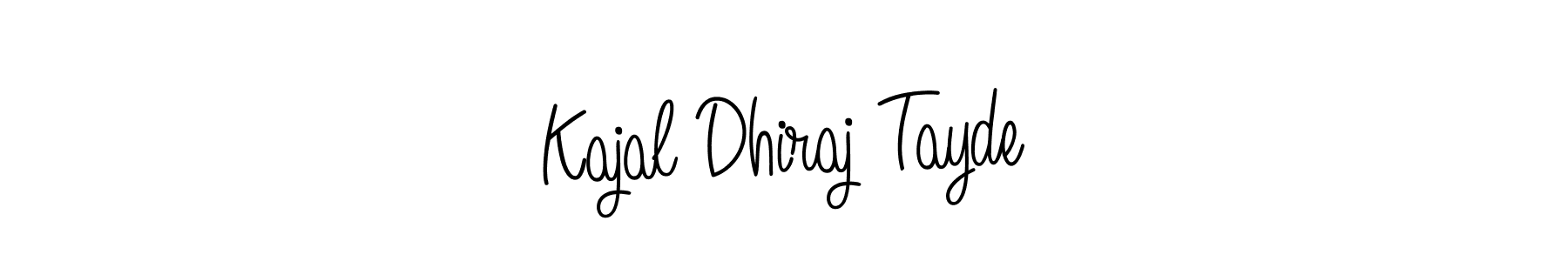 Here are the top 10 professional signature styles for the name Kajal Dhiraj Tayde. These are the best autograph styles you can use for your name. Kajal Dhiraj Tayde signature style 5 images and pictures png