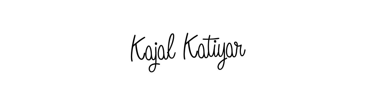 Create a beautiful signature design for name Kajal Katiyar. With this signature (Angelique-Rose-font-FFP) fonts, you can make a handwritten signature for free. Kajal Katiyar signature style 5 images and pictures png
