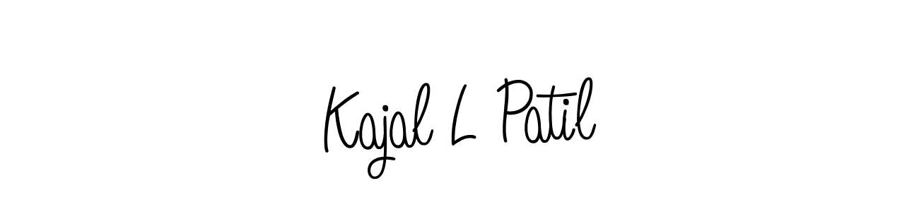 Also we have Kajal L Patil name is the best signature style. Create professional handwritten signature collection using Angelique-Rose-font-FFP autograph style. Kajal L Patil signature style 5 images and pictures png