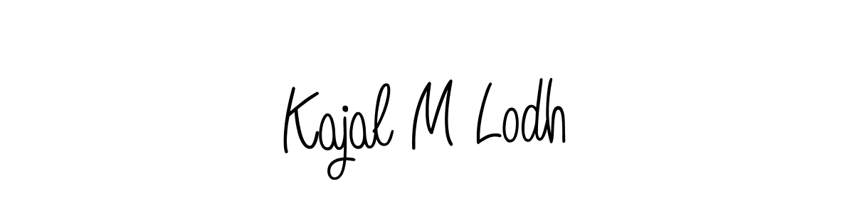 Angelique-Rose-font-FFP is a professional signature style that is perfect for those who want to add a touch of class to their signature. It is also a great choice for those who want to make their signature more unique. Get Kajal M Lodh name to fancy signature for free. Kajal M Lodh signature style 5 images and pictures png