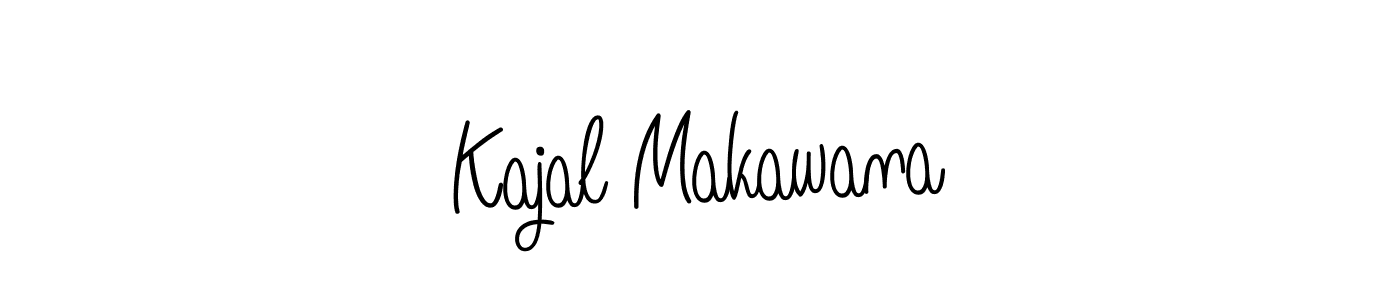 How to make Kajal Makawana signature? Angelique-Rose-font-FFP is a professional autograph style. Create handwritten signature for Kajal Makawana name. Kajal Makawana signature style 5 images and pictures png