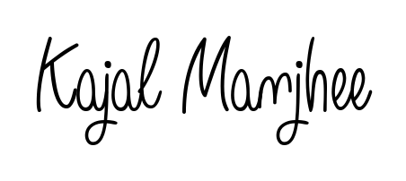 Make a beautiful signature design for name Kajal Manjhee. With this signature (Angelique-Rose-font-FFP) style, you can create a handwritten signature for free. Kajal Manjhee signature style 5 images and pictures png