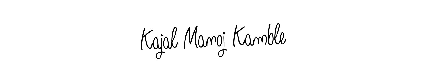 Make a short Kajal Manoj Kamble signature style. Manage your documents anywhere anytime using Angelique-Rose-font-FFP. Create and add eSignatures, submit forms, share and send files easily. Kajal Manoj Kamble signature style 5 images and pictures png