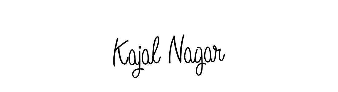 Use a signature maker to create a handwritten signature online. With this signature software, you can design (Angelique-Rose-font-FFP) your own signature for name Kajal Nagar. Kajal Nagar signature style 5 images and pictures png
