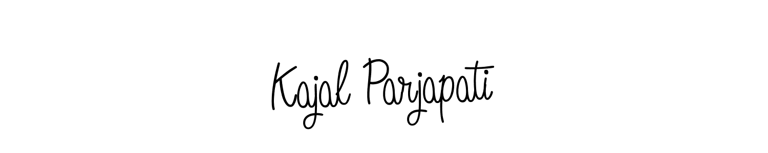 Similarly Angelique-Rose-font-FFP is the best handwritten signature design. Signature creator online .You can use it as an online autograph creator for name Kajal Parjapati. Kajal Parjapati signature style 5 images and pictures png