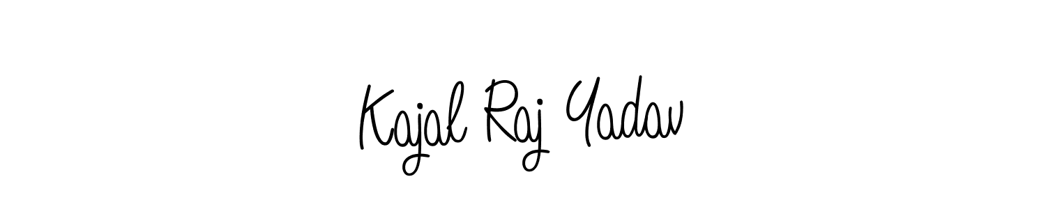 Create a beautiful signature design for name Kajal Raj Yadav. With this signature (Angelique-Rose-font-FFP) fonts, you can make a handwritten signature for free. Kajal Raj Yadav signature style 5 images and pictures png