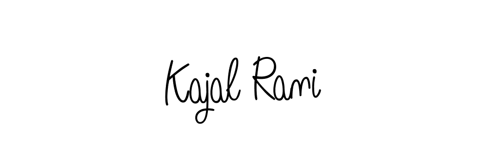 How to make Kajal Rani name signature. Use Angelique-Rose-font-FFP style for creating short signs online. This is the latest handwritten sign. Kajal Rani signature style 5 images and pictures png