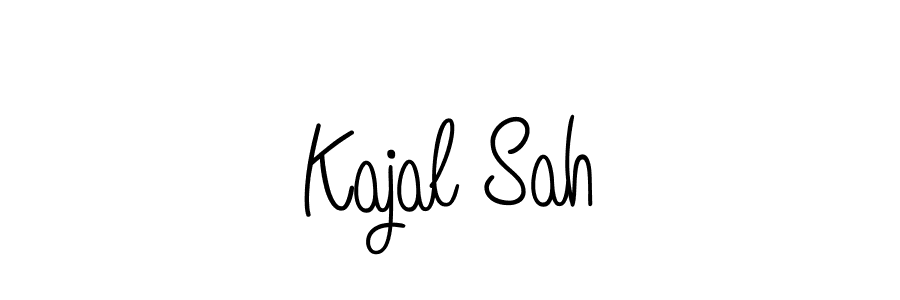 Kajal Sah stylish signature style. Best Handwritten Sign (Angelique-Rose-font-FFP) for my name. Handwritten Signature Collection Ideas for my name Kajal Sah. Kajal Sah signature style 5 images and pictures png