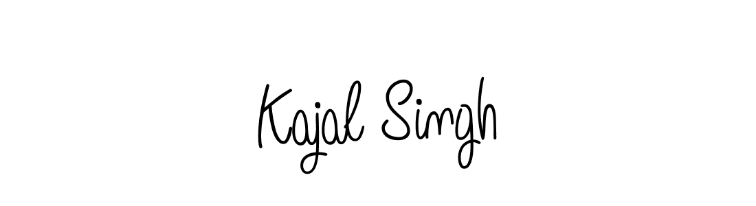 Create a beautiful signature design for name Kajal Singh. With this signature (Angelique-Rose-font-FFP) fonts, you can make a handwritten signature for free. Kajal Singh signature style 5 images and pictures png