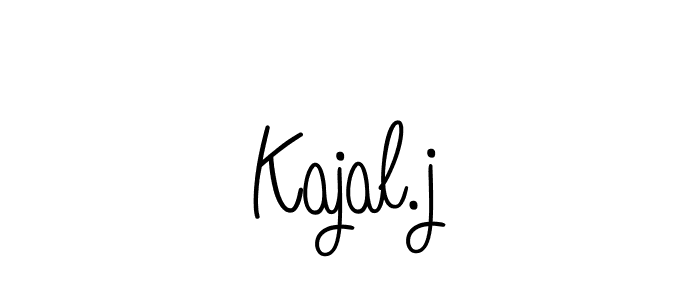 Also You can easily find your signature by using the search form. We will create Kajal.j name handwritten signature images for you free of cost using Angelique-Rose-font-FFP sign style. Kajal.j signature style 5 images and pictures png