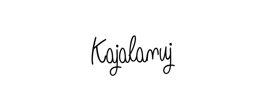 Make a beautiful signature design for name Kajalanuj. With this signature (Angelique-Rose-font-FFP) style, you can create a handwritten signature for free. Kajalanuj signature style 5 images and pictures png