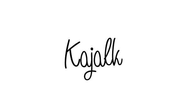 Also we have Kajalk name is the best signature style. Create professional handwritten signature collection using Angelique-Rose-font-FFP autograph style. Kajalk signature style 5 images and pictures png