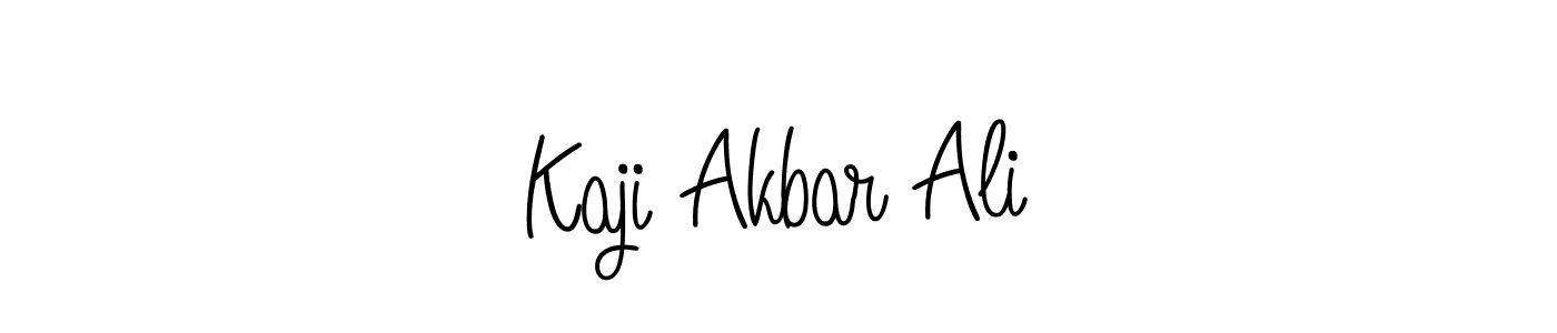 How to make Kaji Akbar Ali name signature. Use Angelique-Rose-font-FFP style for creating short signs online. This is the latest handwritten sign. Kaji Akbar Ali signature style 5 images and pictures png