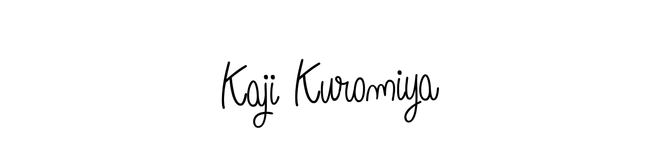 Kaji Kuromiya stylish signature style. Best Handwritten Sign (Angelique-Rose-font-FFP) for my name. Handwritten Signature Collection Ideas for my name Kaji Kuromiya. Kaji Kuromiya signature style 5 images and pictures png