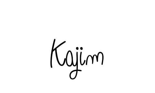 Kajim stylish signature style. Best Handwritten Sign (Angelique-Rose-font-FFP) for my name. Handwritten Signature Collection Ideas for my name Kajim. Kajim signature style 5 images and pictures png