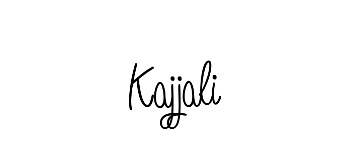 How to make Kajjali name signature. Use Angelique-Rose-font-FFP style for creating short signs online. This is the latest handwritten sign. Kajjali signature style 5 images and pictures png