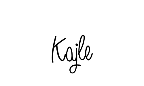 How to make Kajle name signature. Use Angelique-Rose-font-FFP style for creating short signs online. This is the latest handwritten sign. Kajle signature style 5 images and pictures png