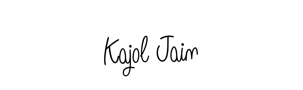 Design your own signature with our free online signature maker. With this signature software, you can create a handwritten (Angelique-Rose-font-FFP) signature for name Kajol Jain. Kajol Jain signature style 5 images and pictures png