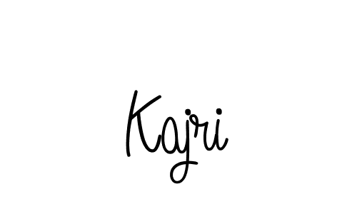 Design your own signature with our free online signature maker. With this signature software, you can create a handwritten (Angelique-Rose-font-FFP) signature for name Kajri. Kajri signature style 5 images and pictures png