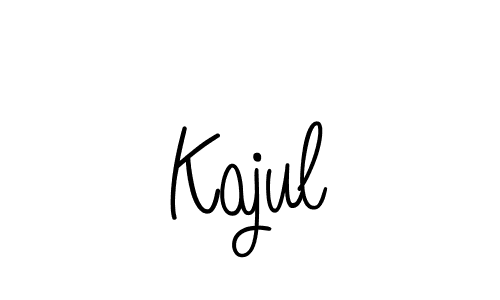 You should practise on your own different ways (Angelique-Rose-font-FFP) to write your name (Kajul) in signature. don't let someone else do it for you. Kajul signature style 5 images and pictures png