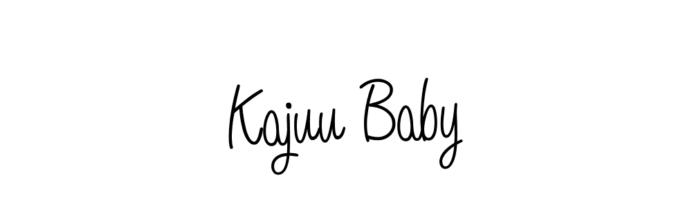 Create a beautiful signature design for name Kajuu Baby. With this signature (Angelique-Rose-font-FFP) fonts, you can make a handwritten signature for free. Kajuu Baby signature style 5 images and pictures png