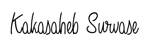 Create your official email sign-off with Kakasaheb Survase name in Angelique-Rose-font-FFP style. Crisp, clean, and perfectly legible across all screens. Kakasaheb Survase signature style 5 images and pictures png