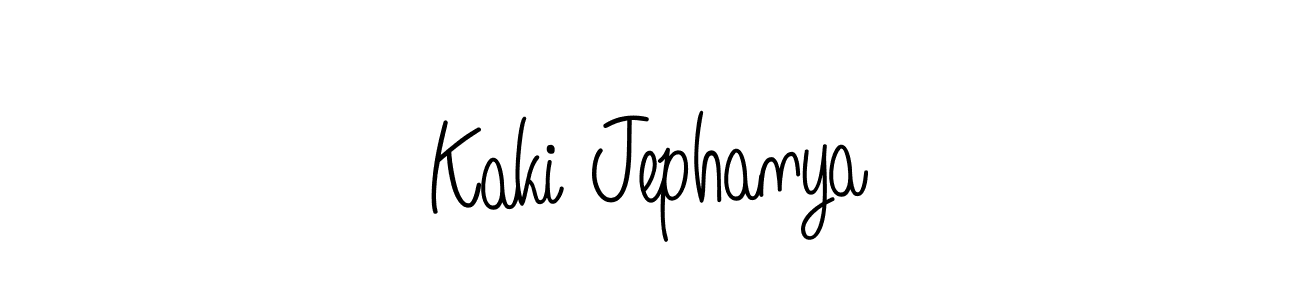 Here are the top 10 professional signature styles for the name Kaki Jephanya. These are the best autograph styles you can use for your name. Kaki Jephanya signature style 5 images and pictures png