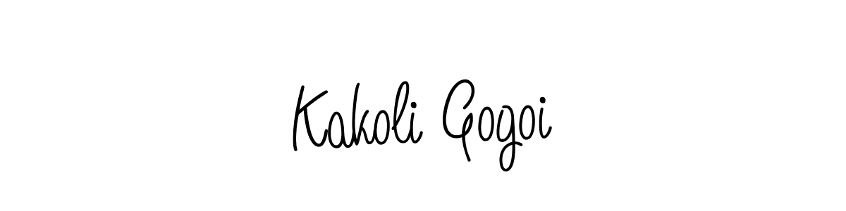 Also You can easily find your signature by using the search form. We will create Kakoli Gogoi name handwritten signature images for you free of cost using Angelique-Rose-font-FFP sign style. Kakoli Gogoi signature style 5 images and pictures png
