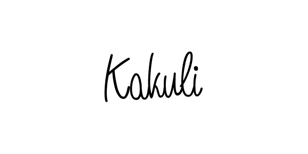 Create a beautiful signature design for name Kakuli. With this signature (Angelique-Rose-font-FFP) fonts, you can make a handwritten signature for free. Kakuli signature style 5 images and pictures png