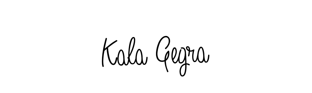 Make a beautiful signature design for name Kala Gegra. With this signature (Angelique-Rose-font-FFP) style, you can create a handwritten signature for free. Kala Gegra signature style 5 images and pictures png