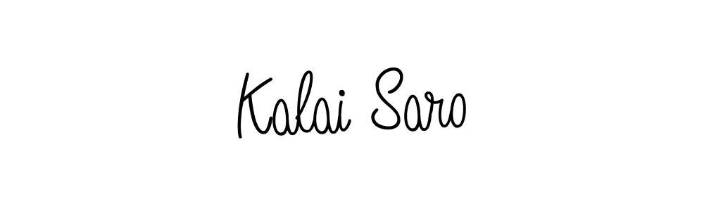 How to make Kalai Saro name signature. Use Angelique-Rose-font-FFP style for creating short signs online. This is the latest handwritten sign. Kalai Saro signature style 5 images and pictures png