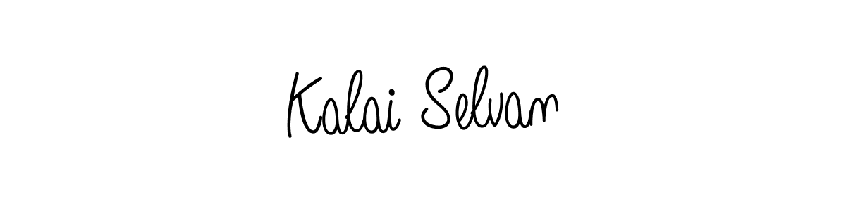 Kalai Selvan stylish signature style. Best Handwritten Sign (Angelique-Rose-font-FFP) for my name. Handwritten Signature Collection Ideas for my name Kalai Selvan. Kalai Selvan signature style 5 images and pictures png