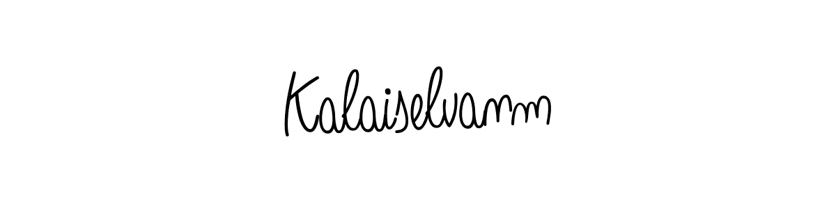 Design your own signature with our free online signature maker. With this signature software, you can create a handwritten (Angelique-Rose-font-FFP) signature for name Kalaiselvanm. Kalaiselvanm signature style 5 images and pictures png