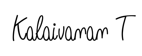 Looking for an artistic signature for Kalaivanan T? The Angelique-Rose-font-FFP calligraphy style gives a sophisticated flow suitable for business cards and emails. Kalaivanan T signature style 5 images and pictures png