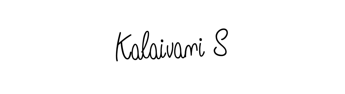 Once you've used our free online signature maker to create your best signature Angelique-Rose-font-FFP style, it's time to enjoy all of the benefits that Kalaivani S name signing documents. Kalaivani S signature style 5 images and pictures png