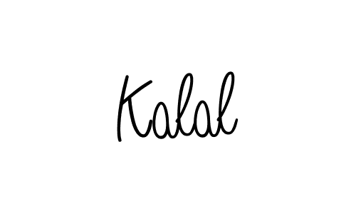 Make a beautiful signature design for name Kalal. With this signature (Angelique-Rose-font-FFP) style, you can create a handwritten signature for free. Kalal signature style 5 images and pictures png