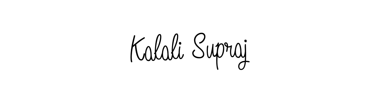 Design your own signature with our free online signature maker. With this signature software, you can create a handwritten (Angelique-Rose-font-FFP) signature for name Kalali Supraj. Kalali Supraj signature style 5 images and pictures png