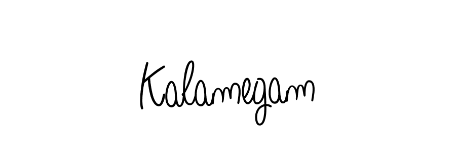 Design your own signature with our free online signature maker. With this signature software, you can create a handwritten (Angelique-Rose-font-FFP) signature for name Kalamegam. Kalamegam signature style 5 images and pictures png