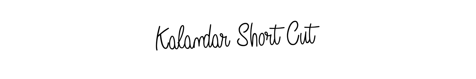 Kalandar Short Cut stylish signature style. Best Handwritten Sign (Angelique-Rose-font-FFP) for my name. Handwritten Signature Collection Ideas for my name Kalandar Short Cut. Kalandar Short Cut signature style 5 images and pictures png