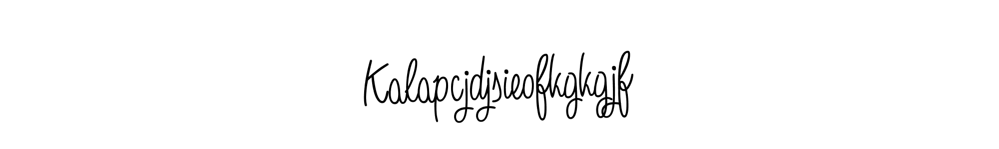 The best way (Angelique-Rose-font-FFP) to make a short signature is to pick only two or three words in your name. The name Kalapcjdjsieofkgkgjf include a total of six letters. For converting this name. Kalapcjdjsieofkgkgjf signature style 5 images and pictures png