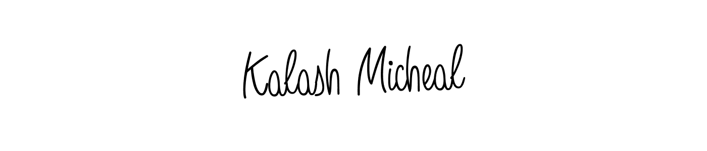 How to Draw Kalash Micheal signature style? Angelique-Rose-font-FFP is a latest design signature styles for name Kalash Micheal. Kalash Micheal signature style 5 images and pictures png