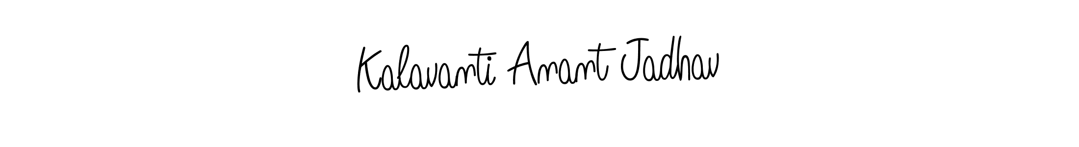 Make a beautiful signature design for name Kalavanti Anant Jadhav. Use this online signature maker to create a handwritten signature for free. Kalavanti Anant Jadhav signature style 5 images and pictures png