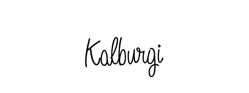 Design your own signature with our free online signature maker. With this signature software, you can create a handwritten (Angelique-Rose-font-FFP) signature for name Kalburgi. Kalburgi signature style 5 images and pictures png